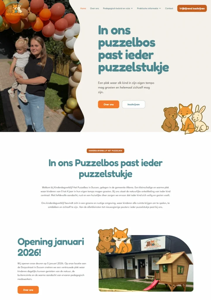 Website laten maken voor kinderopvang